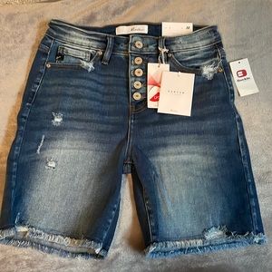 High Rise KanCan Jean Shorts